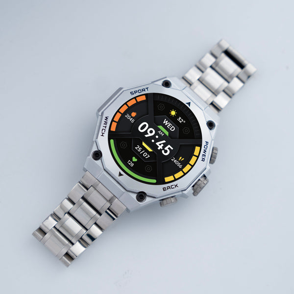 ForcePro Chain Smartwatch With Free Silicon Strap
